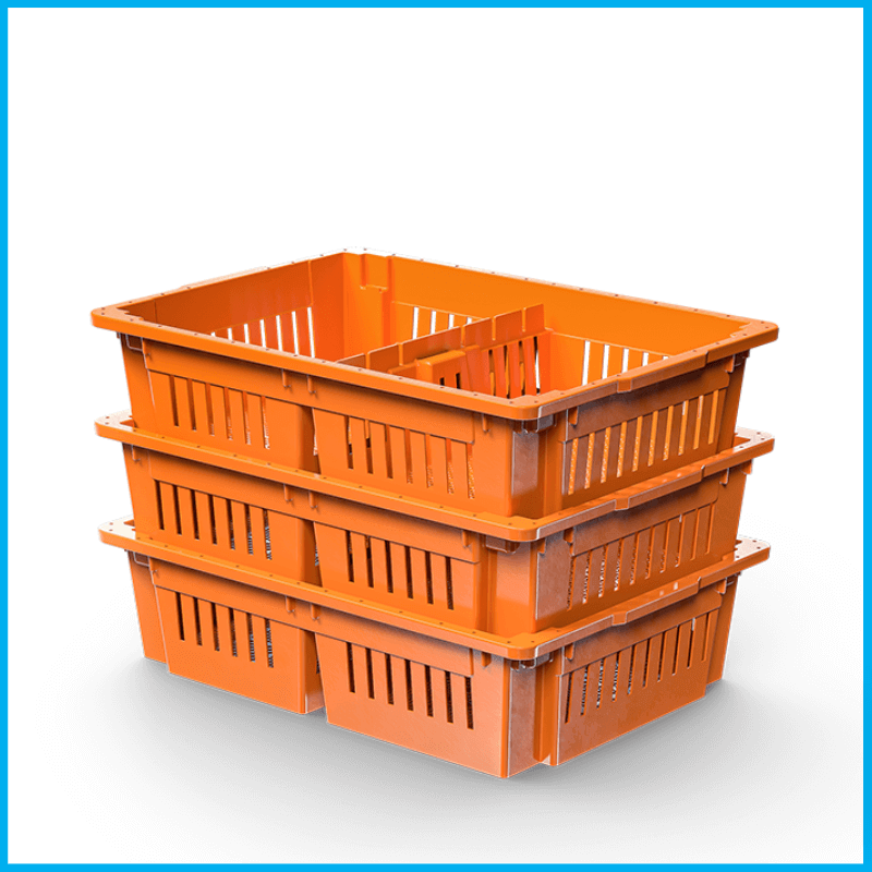 Chick Box 2 Compartment, mnaplastic, Three Fix Rack, MNA Plastic Industry: Plastic Solutions for Poultry, Baskets & Bins, Poultry equipment manufacturers, Poultry products, shell, crate, tray.