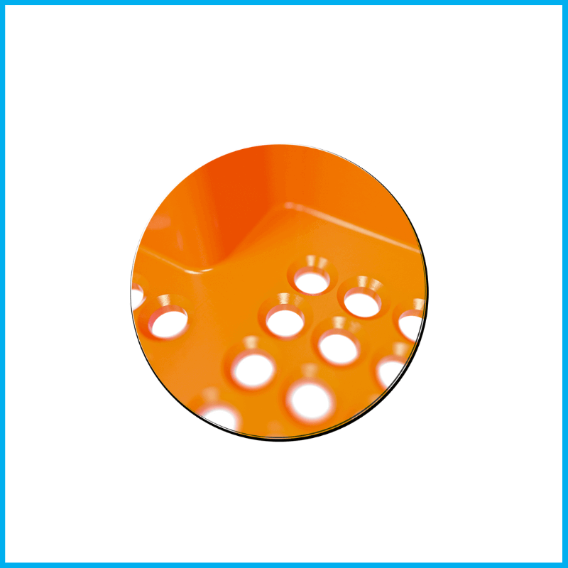 Chick Box 2 Compartment, mnaplastic, hole, MNA Plastic Industry: Plastic Solutions for Poultry, Baskets & Bins, Poultry equipment manufacturers, Poultry products, shell, crate, tray.